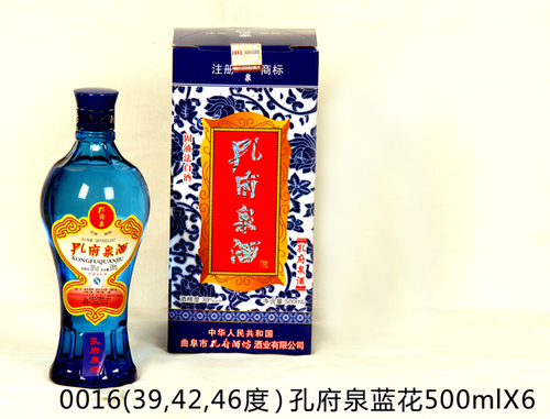 孔府泉蓝花/500ml/(39度/42度/46度